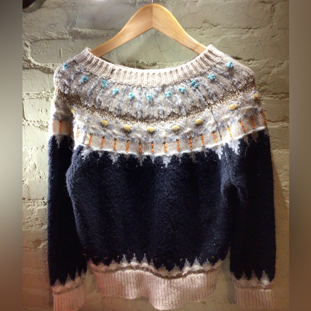 NEW! Rare Sleeping on Snow Fairisle sweater